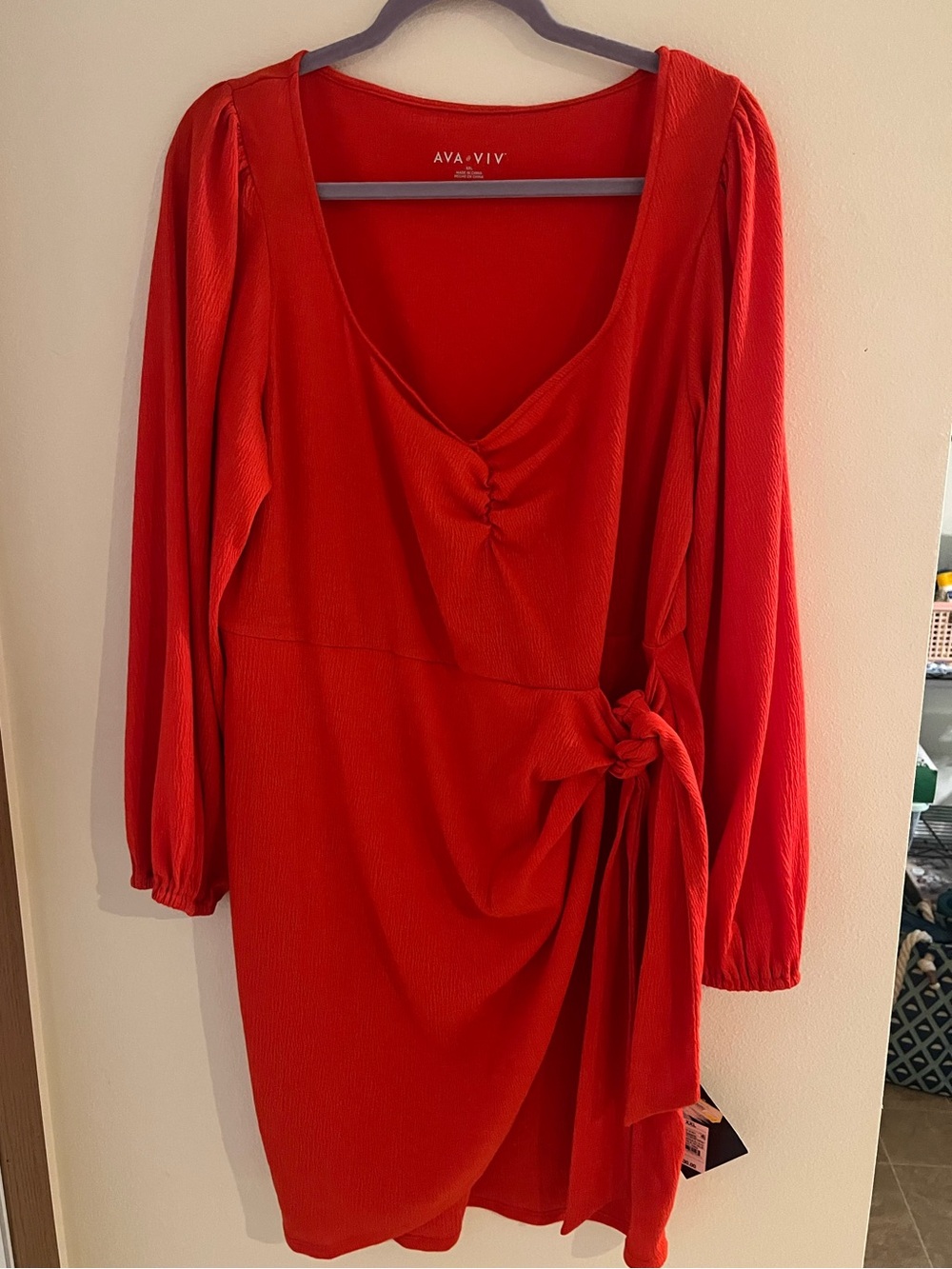 Ava & Viv NWT Plus Size Wrap Dress - Cocktail, Autumn, Wedding Guest Dress